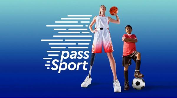 Visuel du pass sport / deux jeunes sportifs dont un est handicapé physique illustrent l'offre pass sport